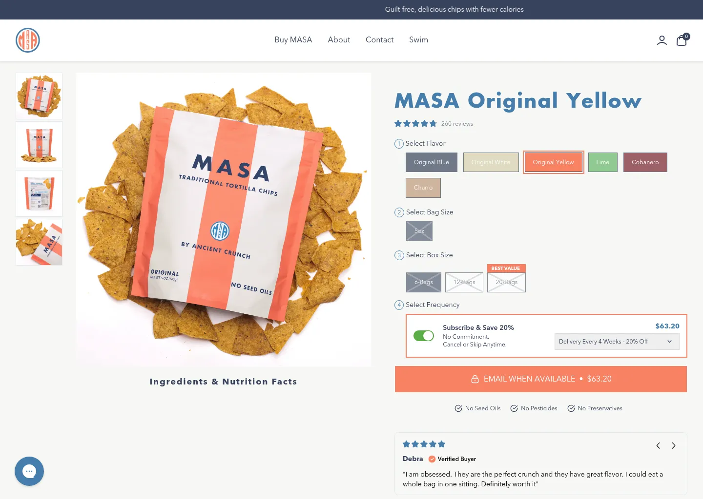 Screenshot of MASA Chips