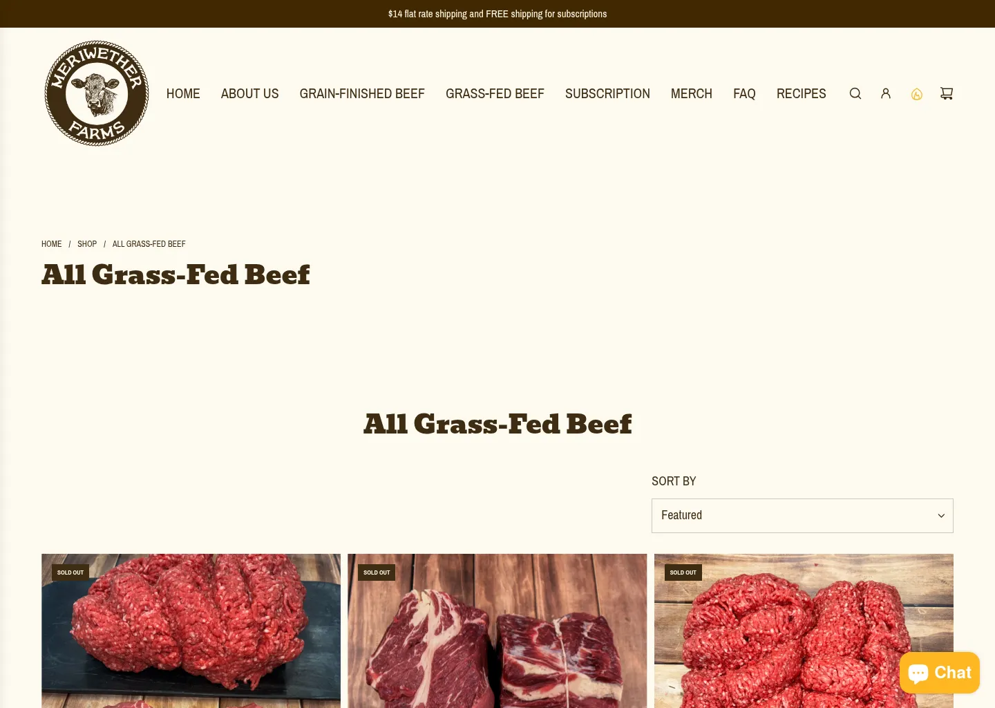 Meriwether Farms - All Grass-Fed Beef