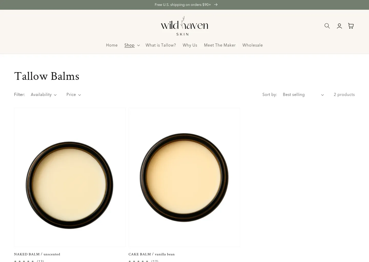 Wild Haven Skin - Tallow Balms