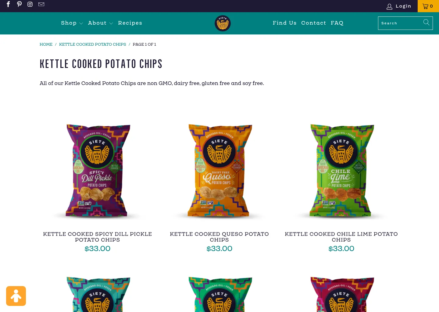 Siete Foods Kettle Cooked Potato Chips