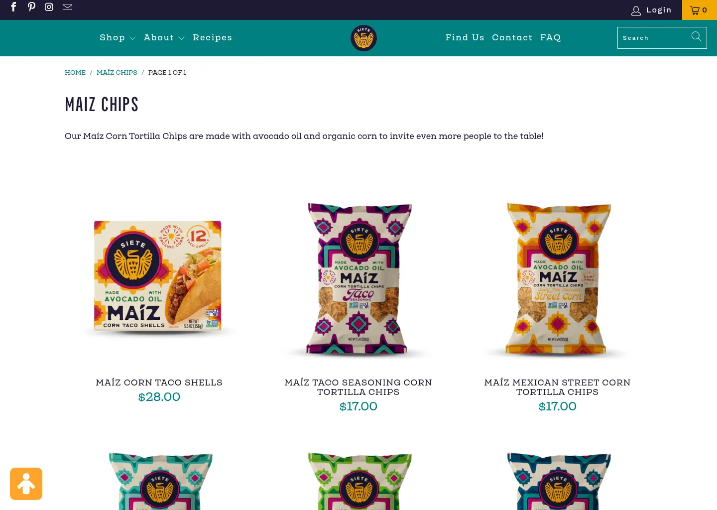 Maíz Corn Tortilla Chips