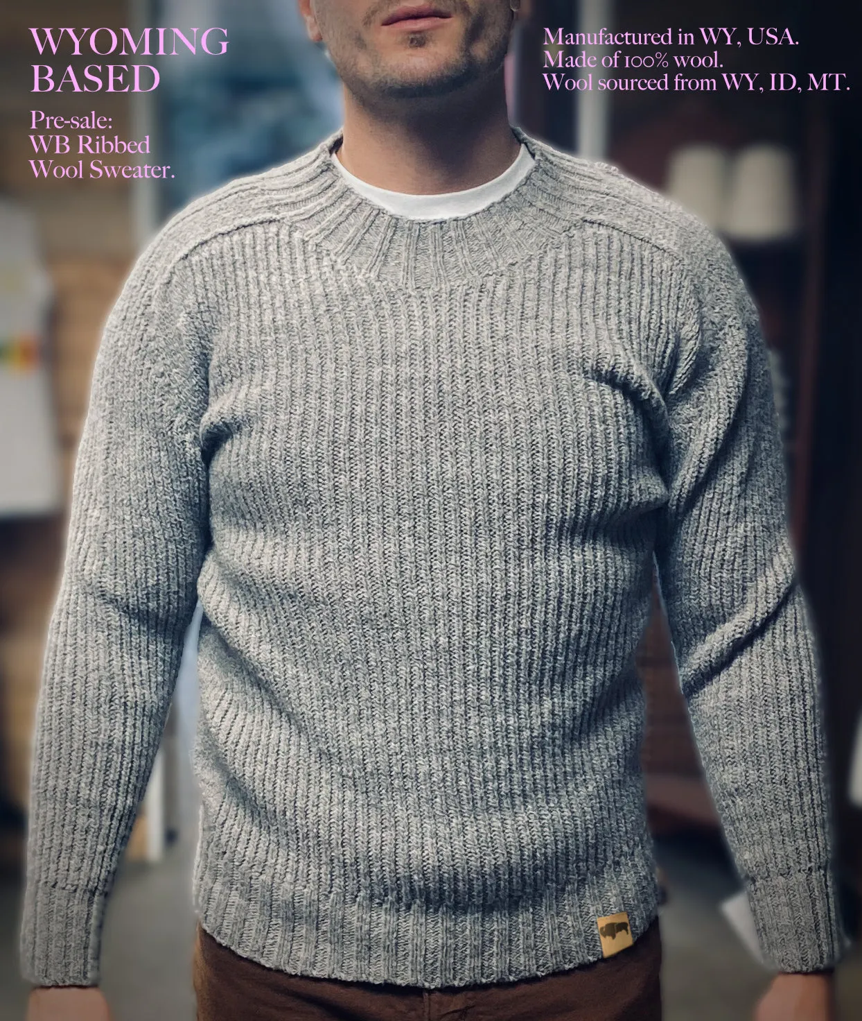 WB Ribbed Wool Sweater logo