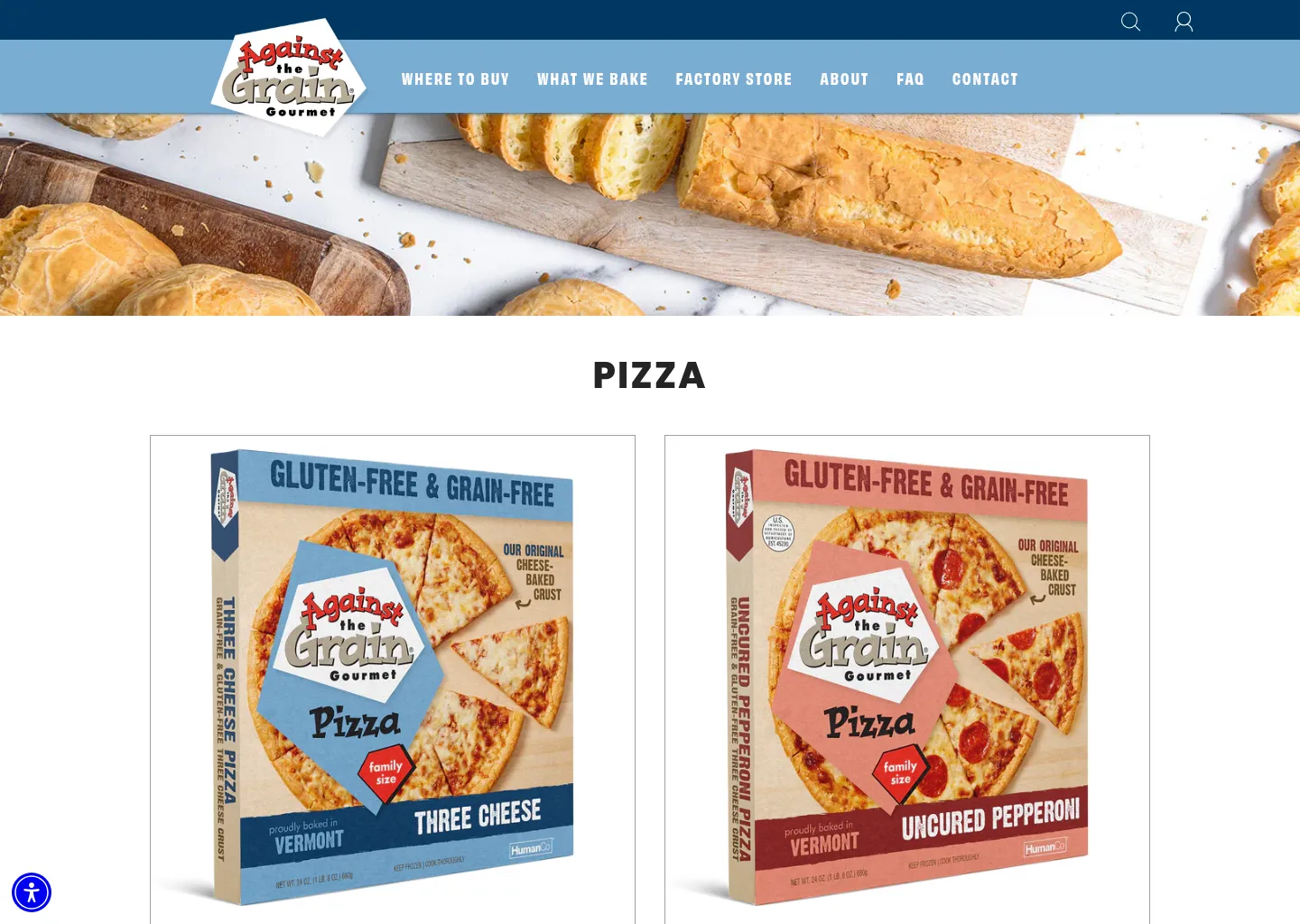 Against The Grain Gourmet Pizzas