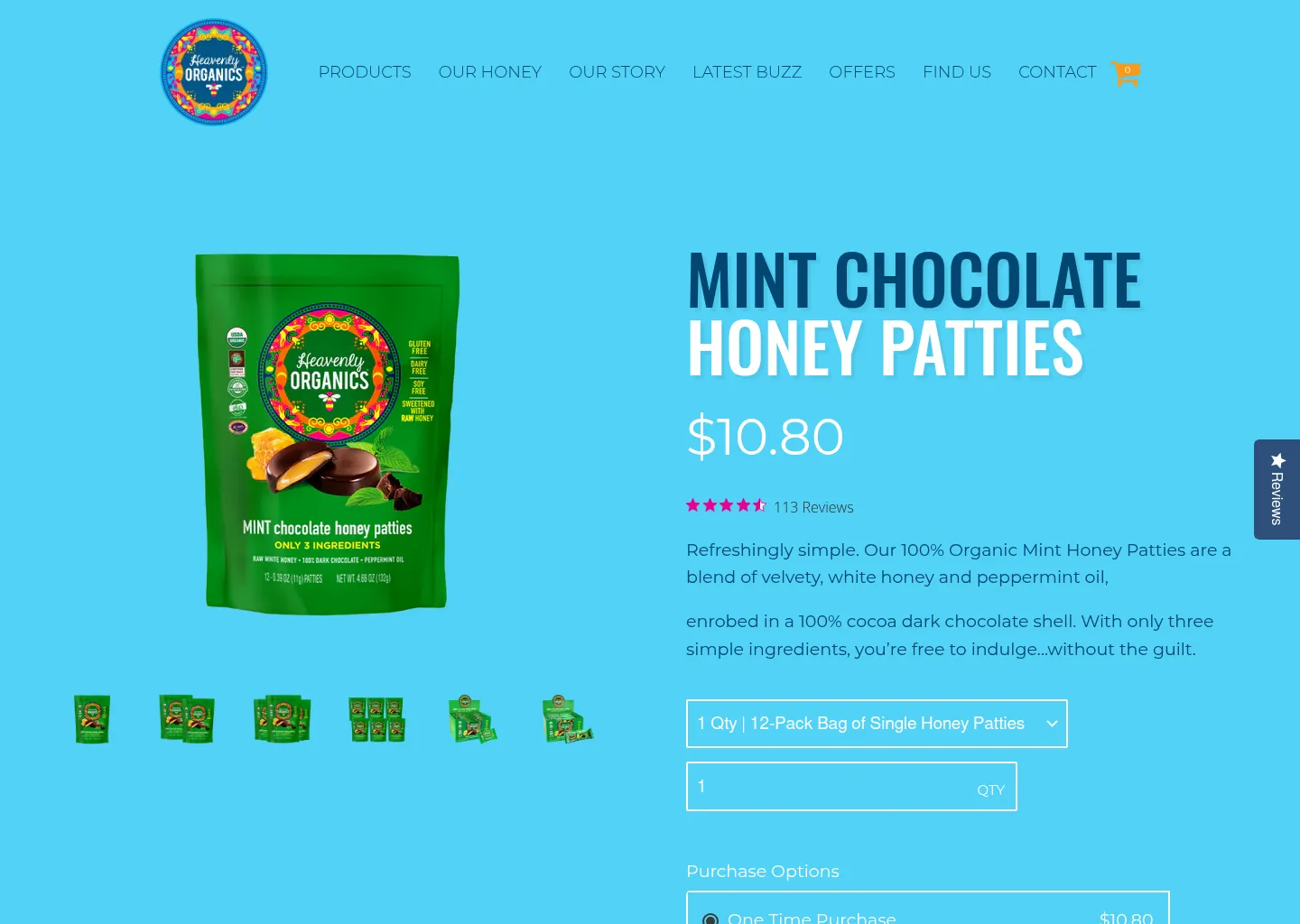 Mint Chocolate Honey Patties