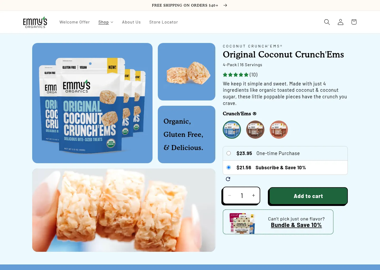Original Coconut Crunch'Ems