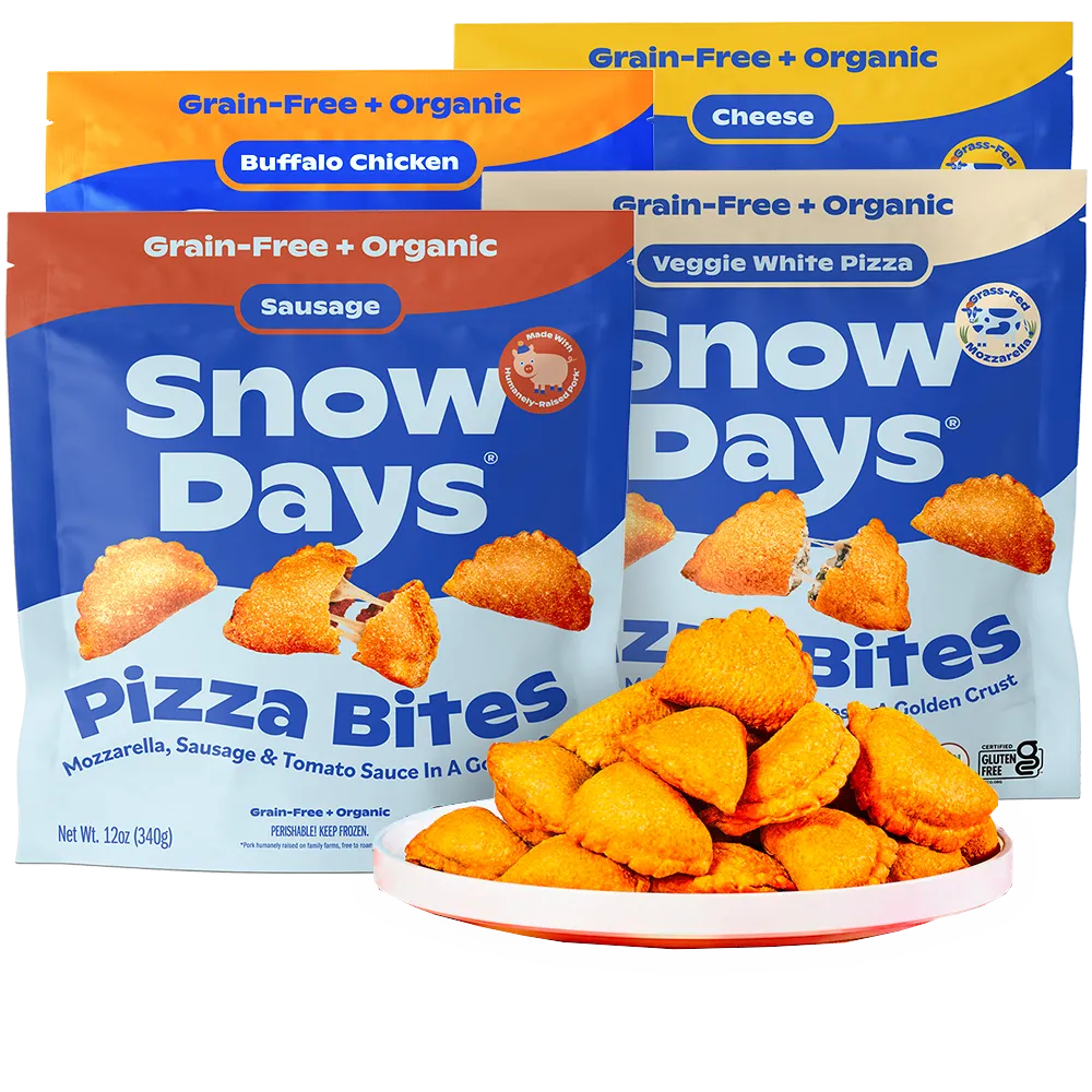 Snow Days Pizza Bites logo