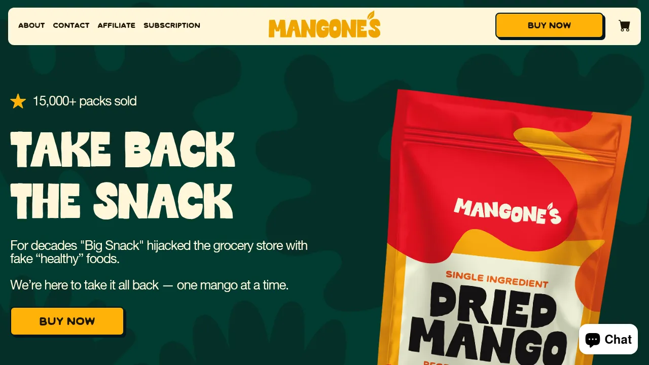 Mangones - Organic Dried Mango