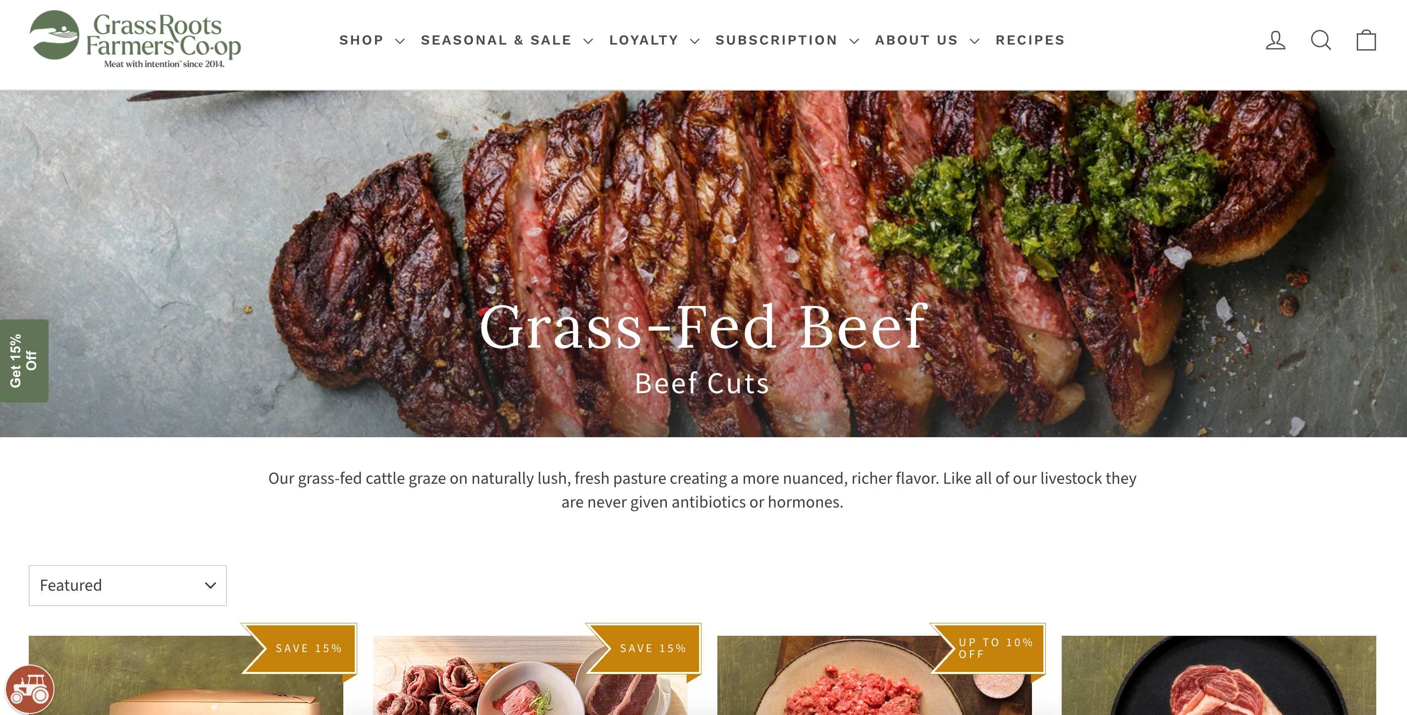 Grass-Fed Beef - Grass Roots Farmers' Cooperative