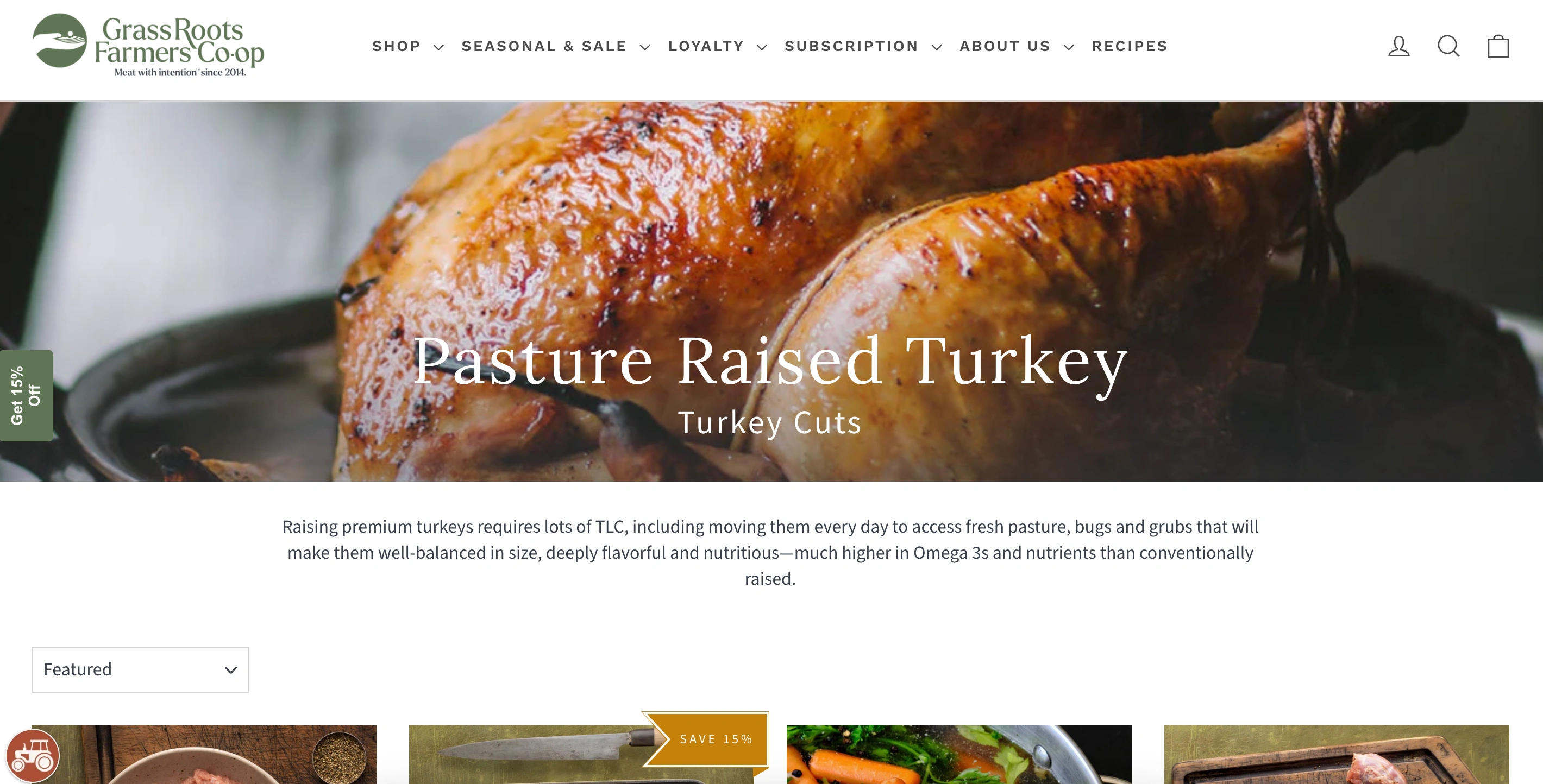 Grass Roots Farmers' Cooperative - Pastured Turkey