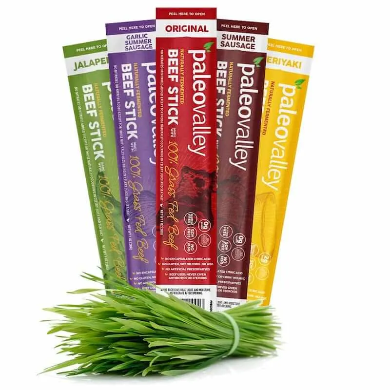 Paleovalley 100% Grass Fed Beef Sticks logo