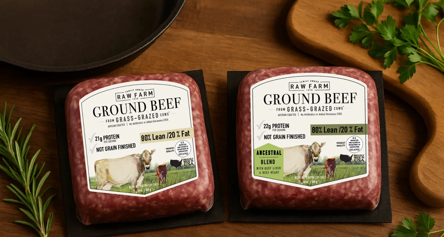 RAW FARM Beef logo