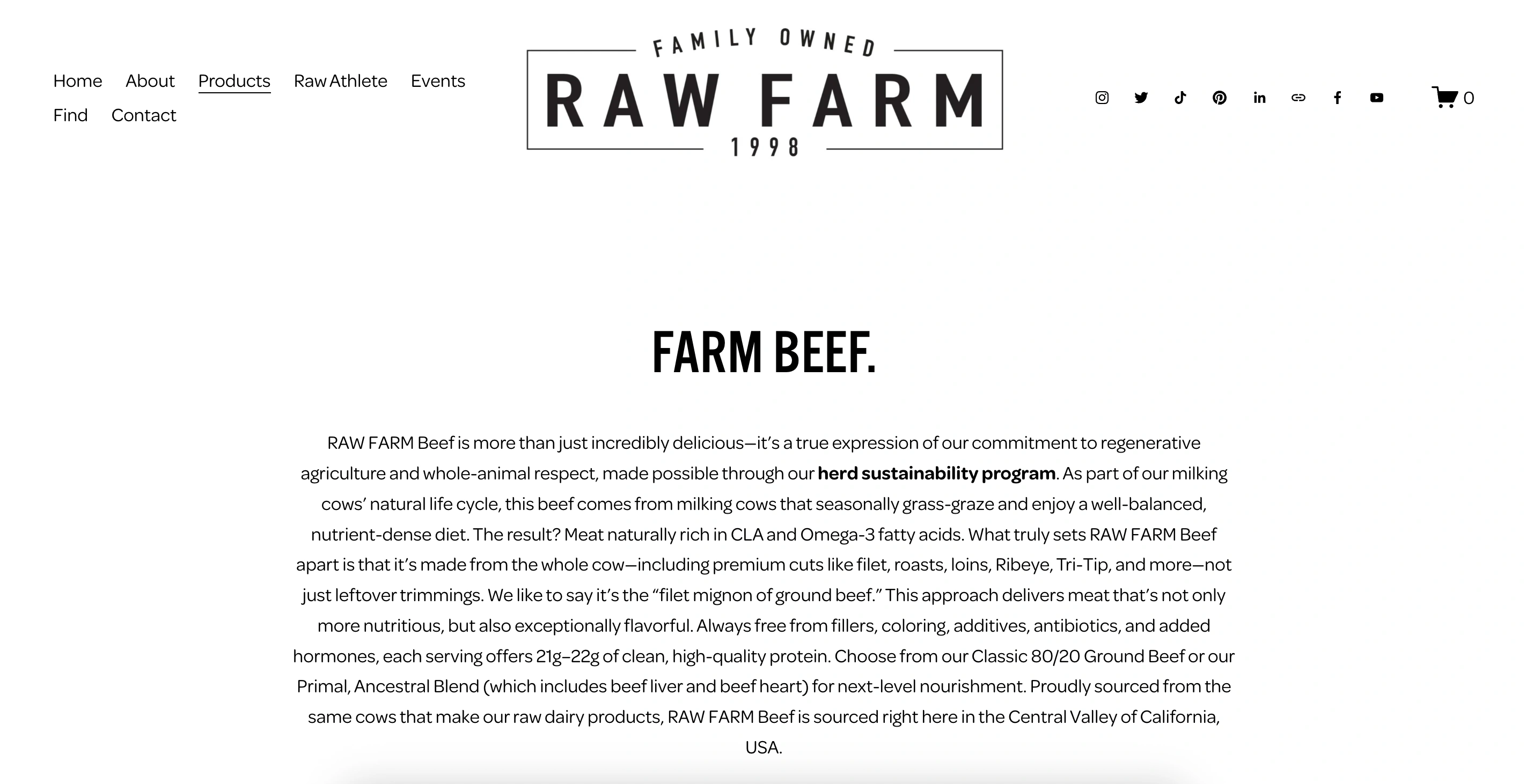 RAW FARM Beef