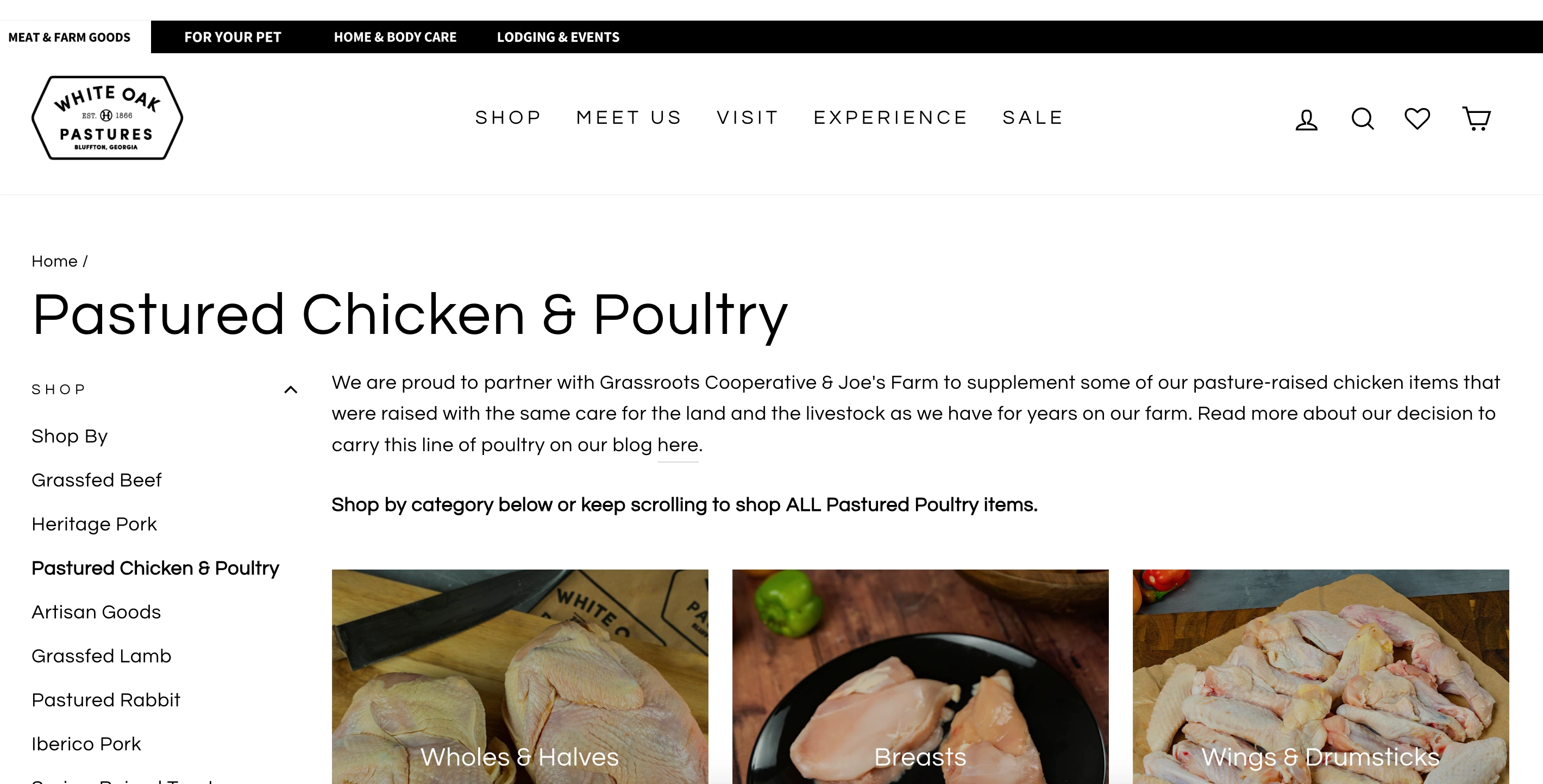 White Oak Pastures - Pastured Chicken & Poultry