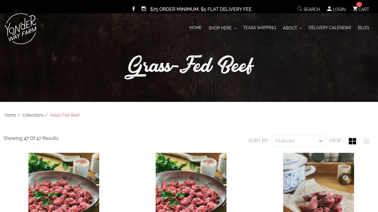 Yonder Way Farm - Grass-Fed Beef