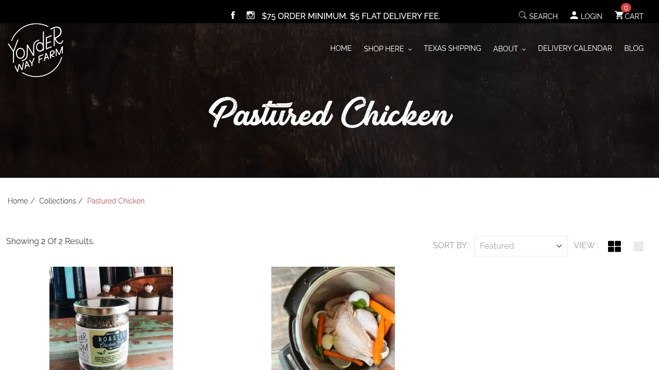 Yonder Way Farm - Pastured Chicken