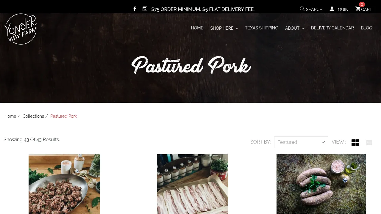 Yonder Way Farm - Pastured Pork