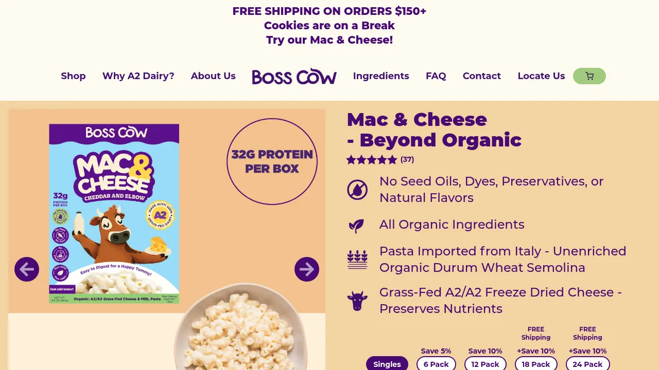 Boss Cow Mac & Cheese