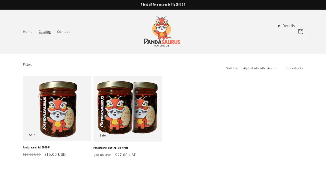 Pandasaurus Hot Chili Oil