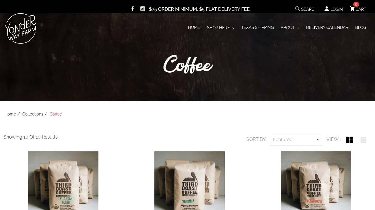 Yonder Way Farm Coffee Collection