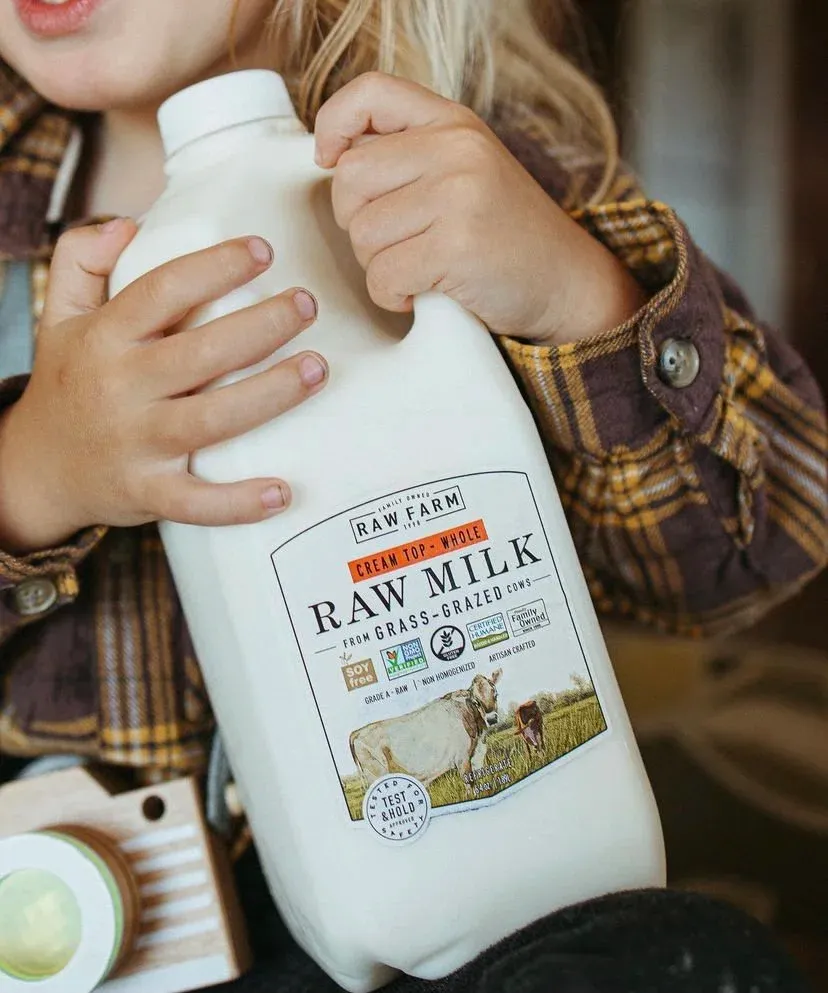 RAW FARM Whole Raw Milk logo