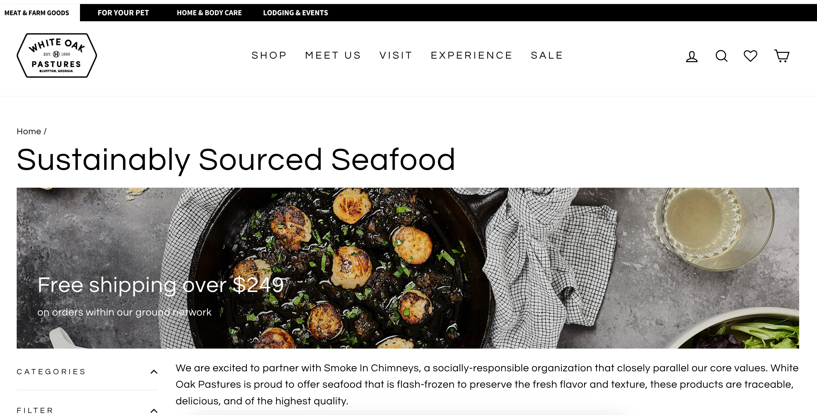 White Oak Pastures - Sustainably Sourced Seafood