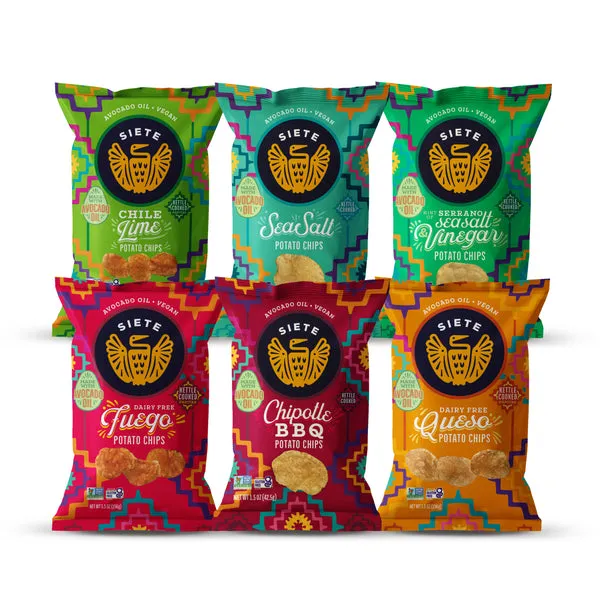 Siete Foods Kettle Cooked Potato Chips logo