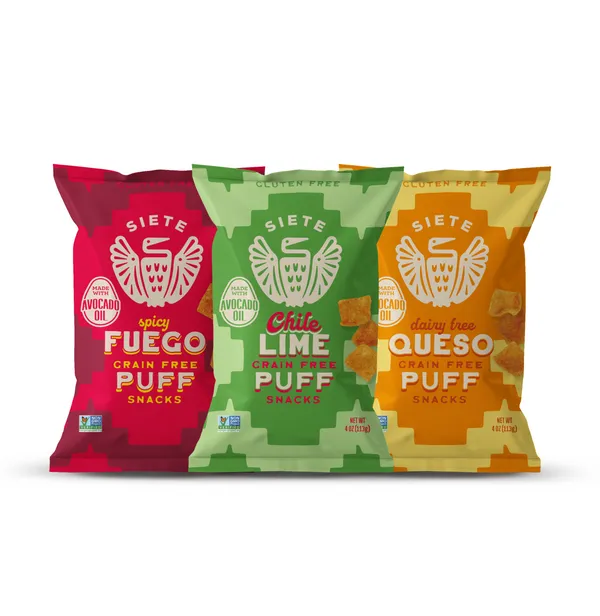 Siete Foods Puff Snacks logo